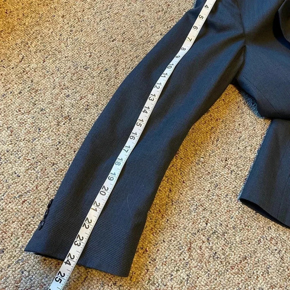 Colours By Alexander Julian Virgin Wool Men Matching Suit Blazer Pants Size 44R - Picture 3 of 10